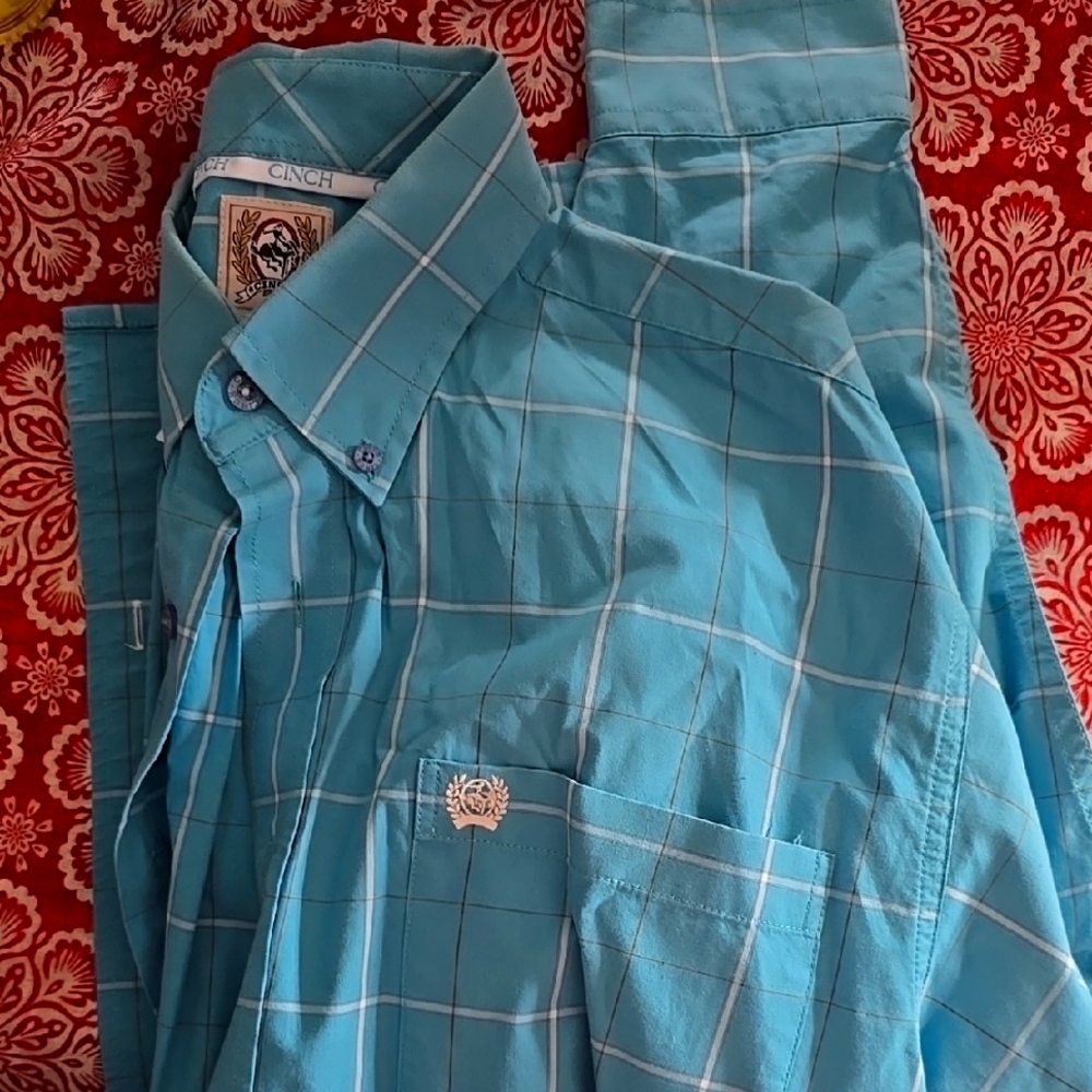 Cinch long sleeve button up